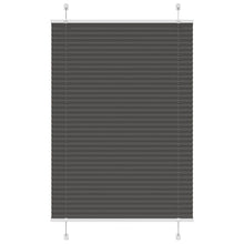 Plissé rolgordijn 100x150 cm stofbreedte 99,4cm polyester zwart