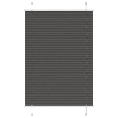 Plissé rolgordijn 100x150 cm stofbreedte 99,4cm polyester zwart