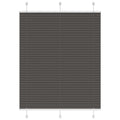Plissé rolgordijn 105x150cm stofbreedte 104,4cm polyester zwart