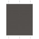 Plissé rolgordijn 105x150 cm zwart polyester