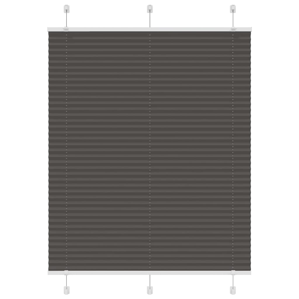 Plissé rolgordijn 105x150cm stofbreedte 104,4cm polyester zwart