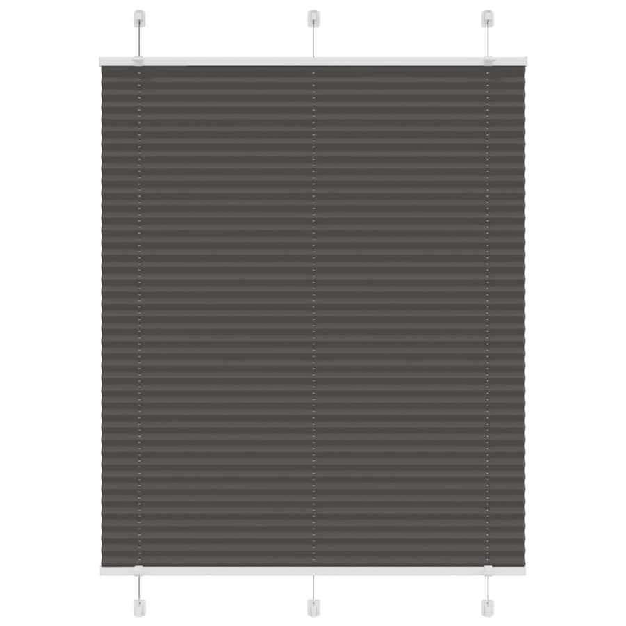 Plissé rolgordijn 105x150cm stofbreedte 104,4cm polyester zwart
