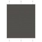 Pleated blind 110x150cm fabric width 109.4cm polyester black