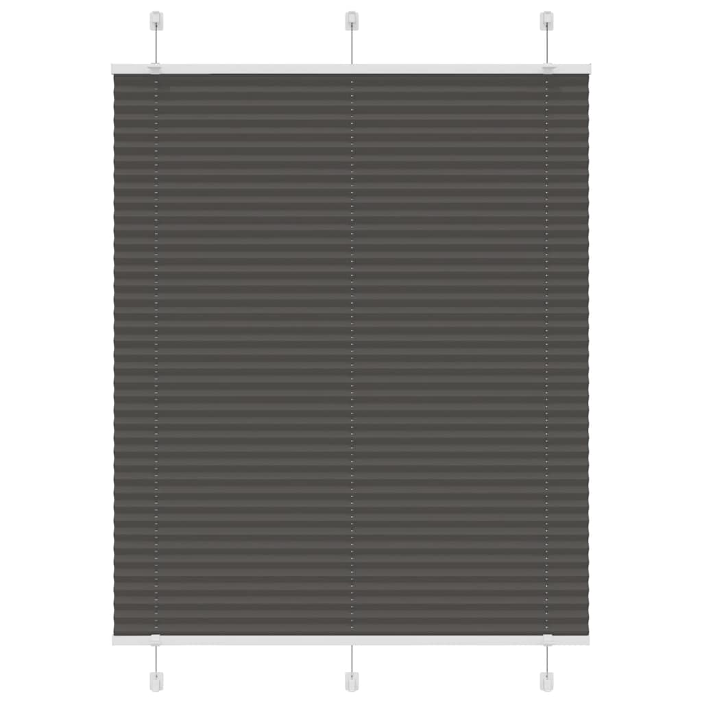 Plissé rolgordijn 110x150cm stofbreedte 109,4cm polyester zwart