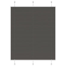 Plissé rolgordijn 110x150cm stofbreedte 109,4cm polyester zwart