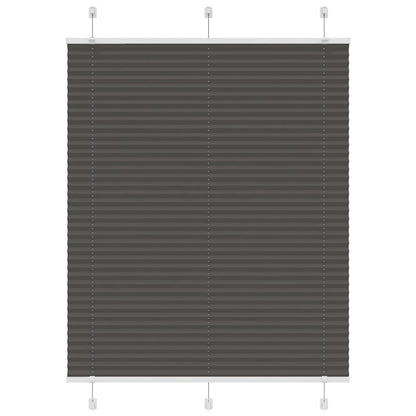 Plissé rolgordijn 110x150cm stofbreedte 109,4cm polyester zwart