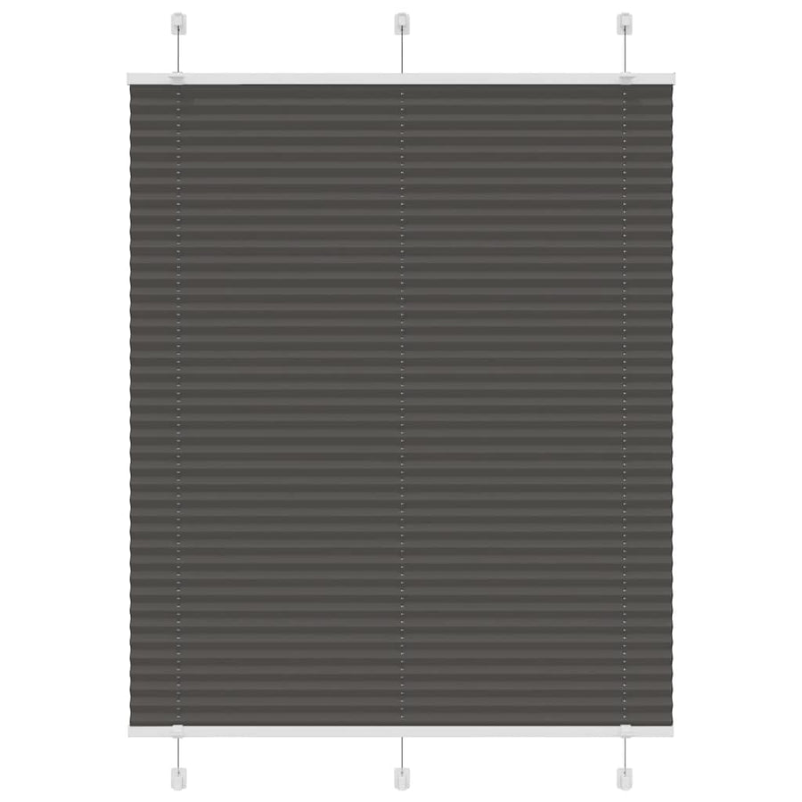 Plissé rolgordijn 110x150cm stofbreedte 109,4cm polyester zwart