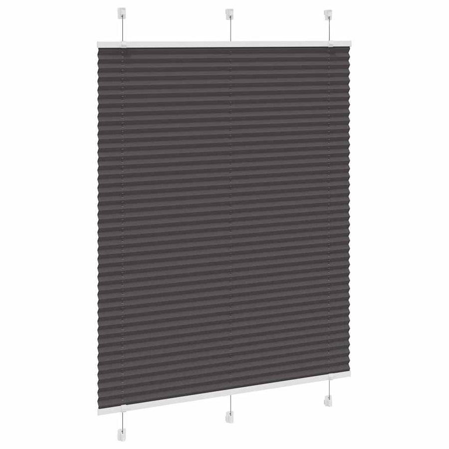 Plissé rolgordijn 110x150cm stofbreedte 109,4cm polyester zwart