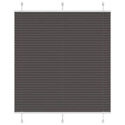 Pleated roller blind 115x150cm fabric width 114.4cm polyester black