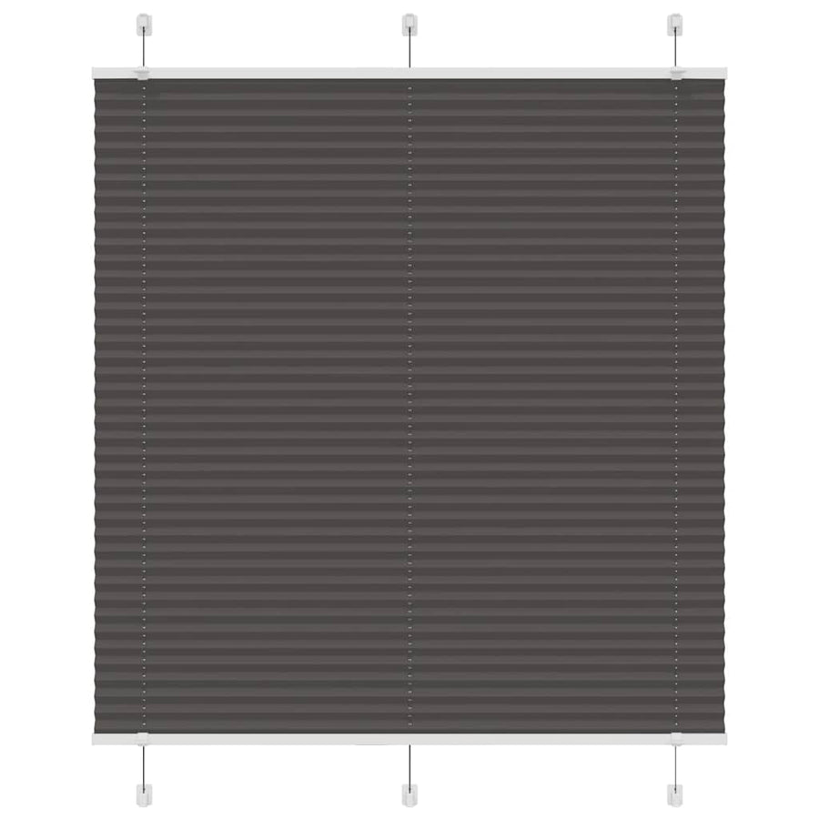Plissé rolgordijn 115x150cm stofbreedte 114,4cm polyester zwart
