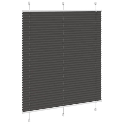 Plissé rolgordijn 115x150cm stofbreedte 114,4cm polyester zwart