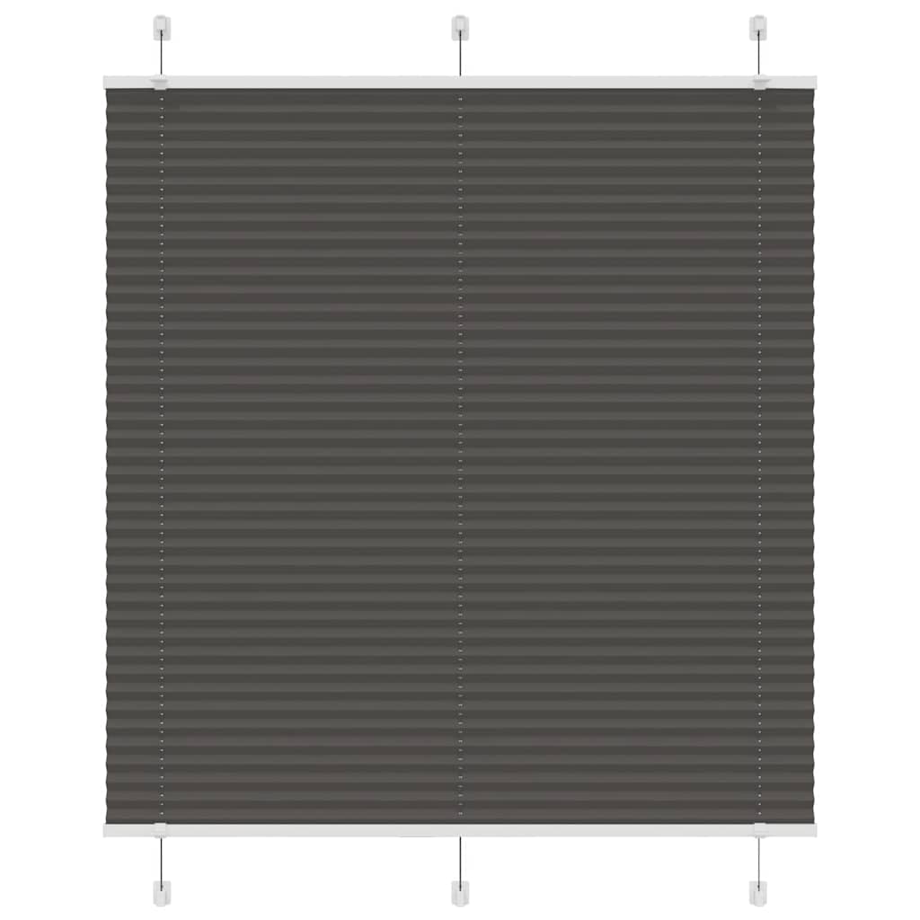 Plissé rolgordijn 120x150cm stofbreedte 119,4cm polyester zwart