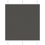 Pleated blind 120x150cm fabric width 119.4cm polyester black