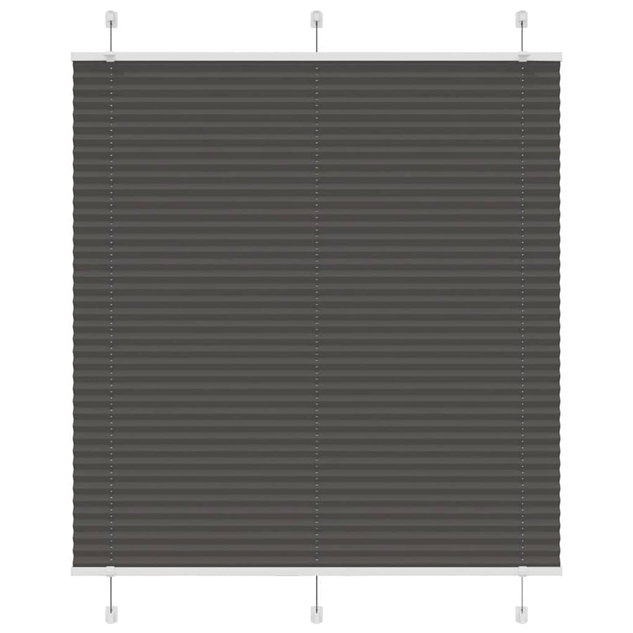 Plissé rolgordijn 120x150cm stofbreedte 119,4cm polyester zwart