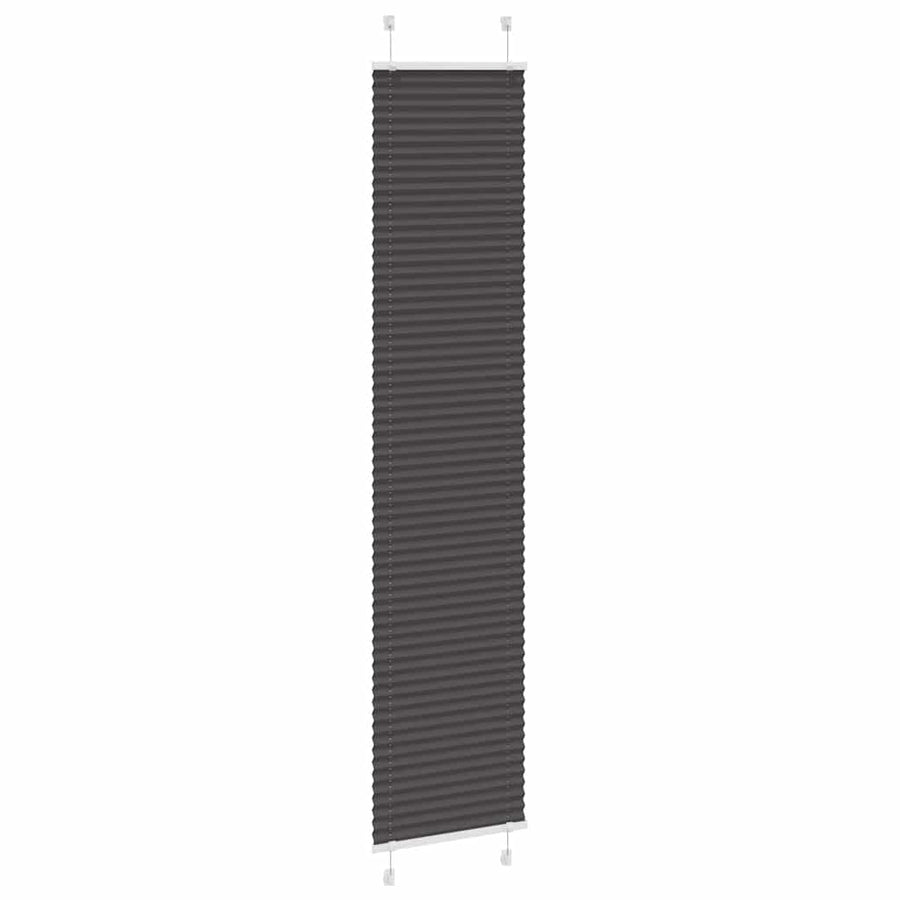 Plissé rolgordijn 40x200 cm stofbreedte 39,4 cm polyester zwart