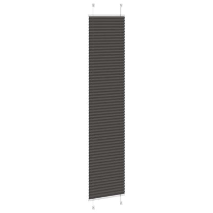 Plissé rolgordijn 40x200 cm stofbreedte 39,4 cm polyester zwart