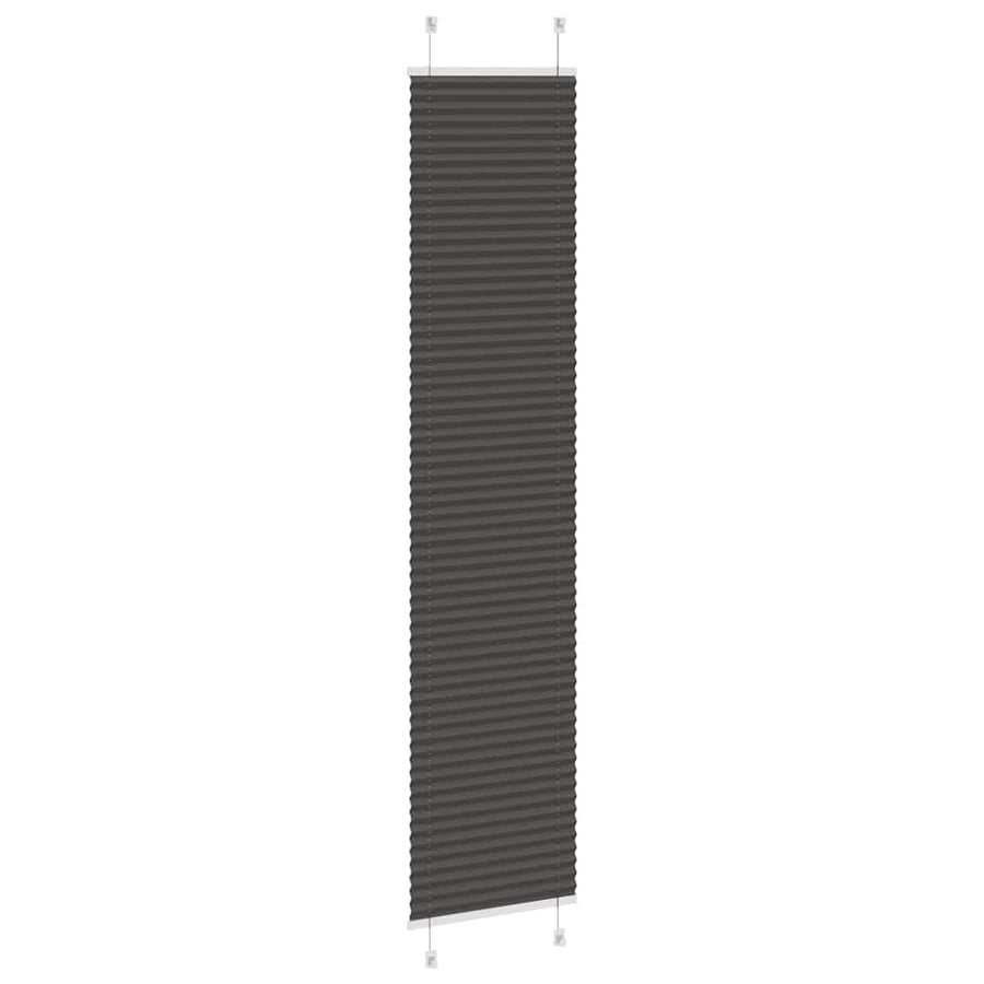Plissé rolgordijn 40x200 cm stofbreedte 39,4 cm polyester zwart