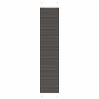 Pleated roller blind 45x200 cm fabric width 44.4 cm polyester black