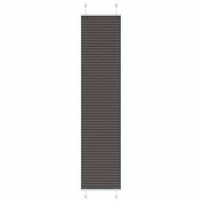 Plissé rolgordijn 45x200 cm stofbreedte 44,4 cm polyester zwart