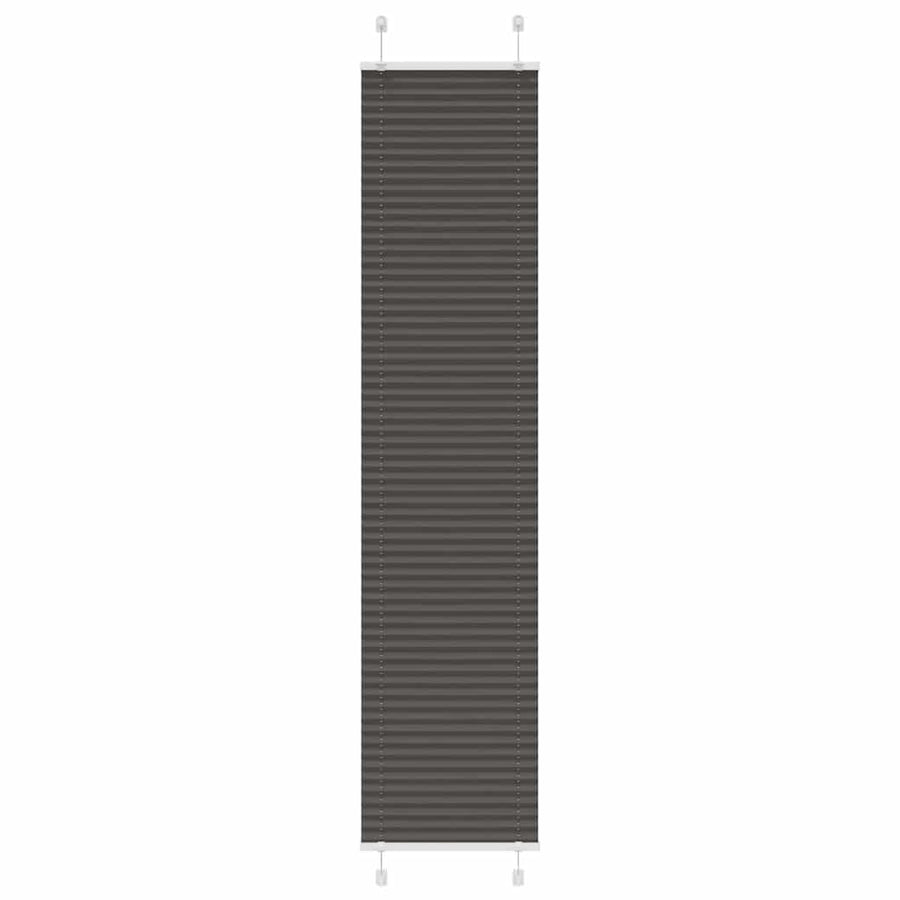 Plissé rolgordijn 45x200 cm stofbreedte 44,4 cm polyester zwart