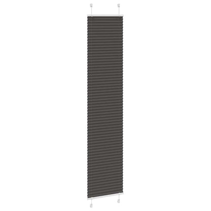 Plissé rolgordijn 45x200 cm stofbreedte 44,4 cm polyester zwart