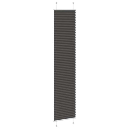Plissé rolgordijn 45x200 cm stofbreedte 44,4 cm polyester zwart