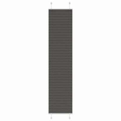 Plissé rolgordijn 50x200 cm stofbreedte 49,4 cm polyester zwart