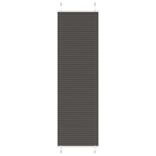 Plissé rolgordijn 55x200 cm stofbreedte 54,4 cm polyester zwart