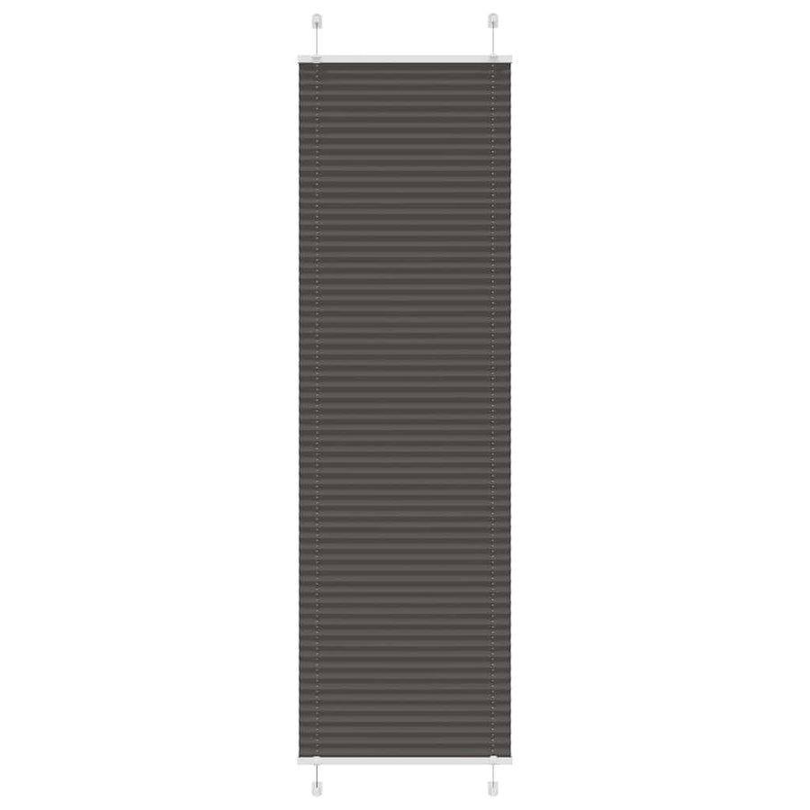 Plissé rolgordijn 55x200 cm stofbreedte 54,4 cm polyester zwart