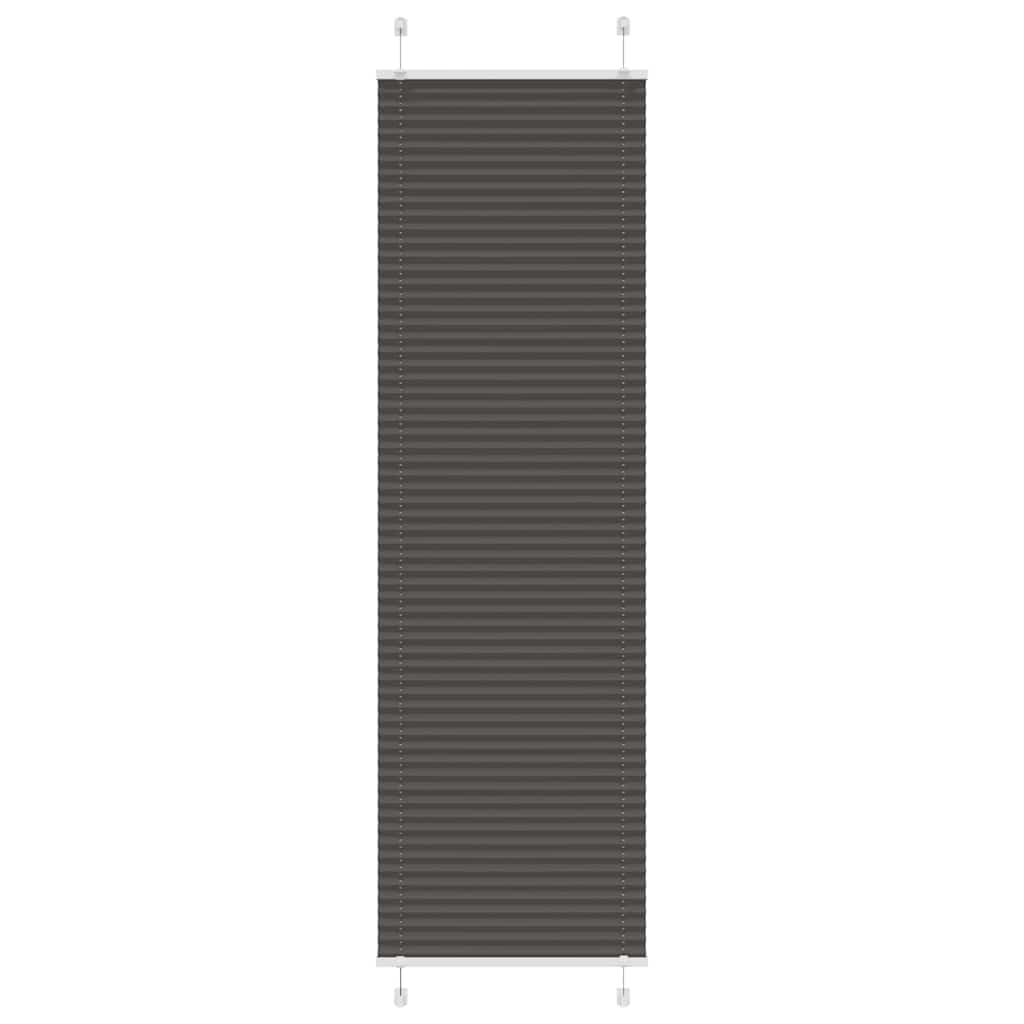 Plissé rolgordijn 60x200 cm stofbreedte 59,4 cm polyester zwart