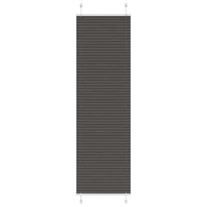 Plissé rolgordijn 60x200 cm stofbreedte 59,4 cm polyester zwart