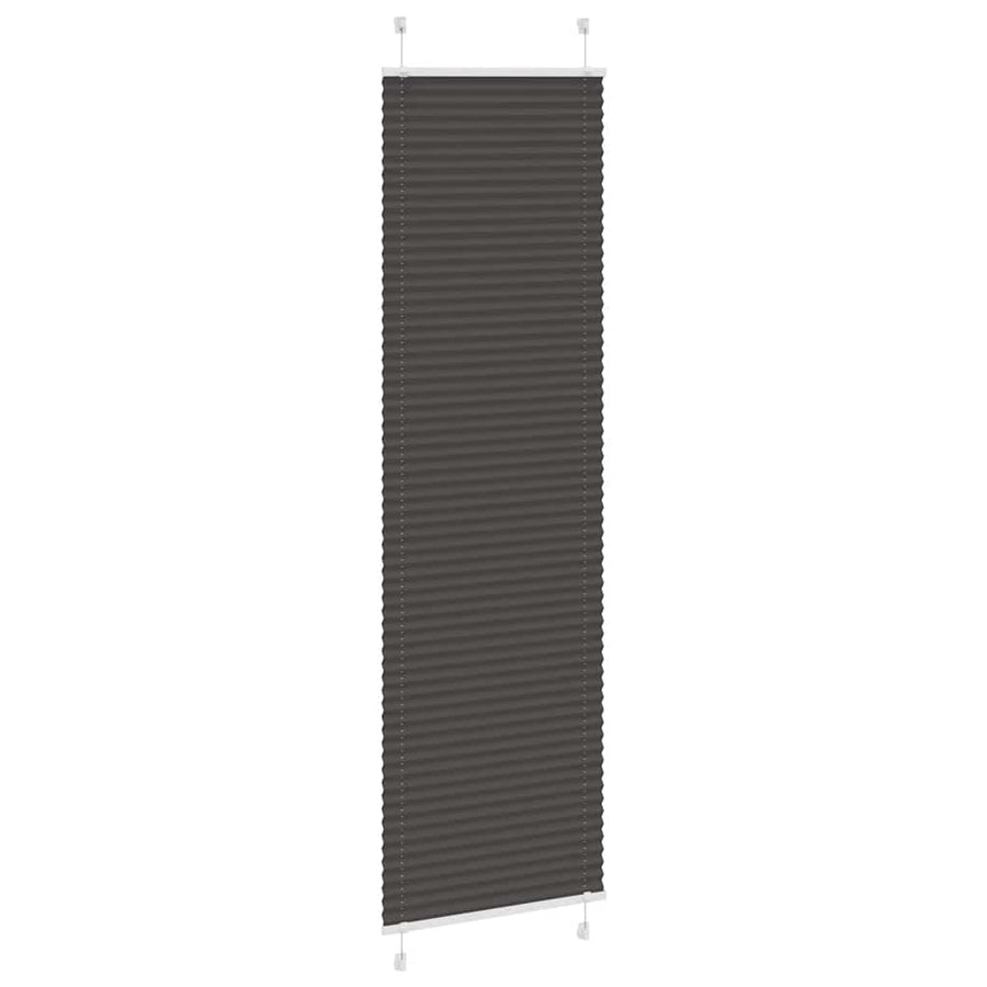 Plissé rolgordijn 60x200 cm stofbreedte 59,4 cm polyester zwart