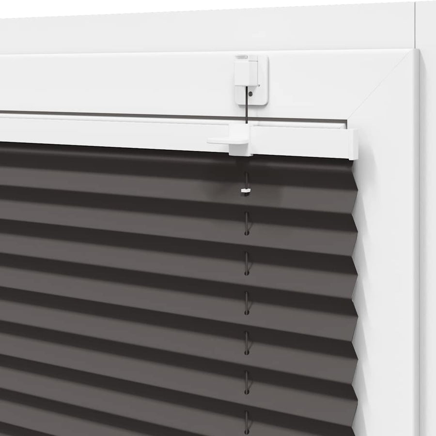 Plissé rolgordijn 60x200 cm stofbreedte 59,4 cm polyester zwart