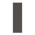 Pleated roller blind 65x200 cm fabric width 64.4 cm polyester black