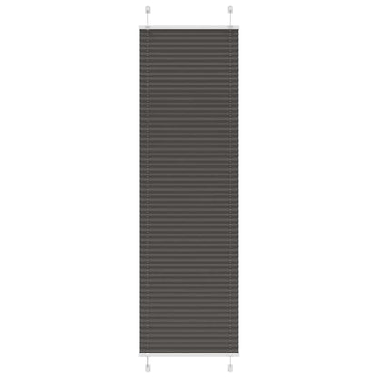 Plissé rolgordijn 65x200 cm stofbreedte 64,4 cm polyester zwart