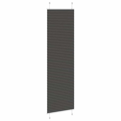 Plissé rolgordijn 65x200 cm stofbreedte 64,4 cm polyester zwart