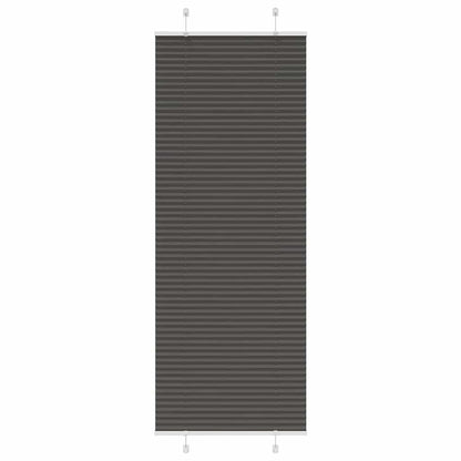 Plissé rolgordijn 70x200 cm stofbreedte 69,4 cm polyester zwart