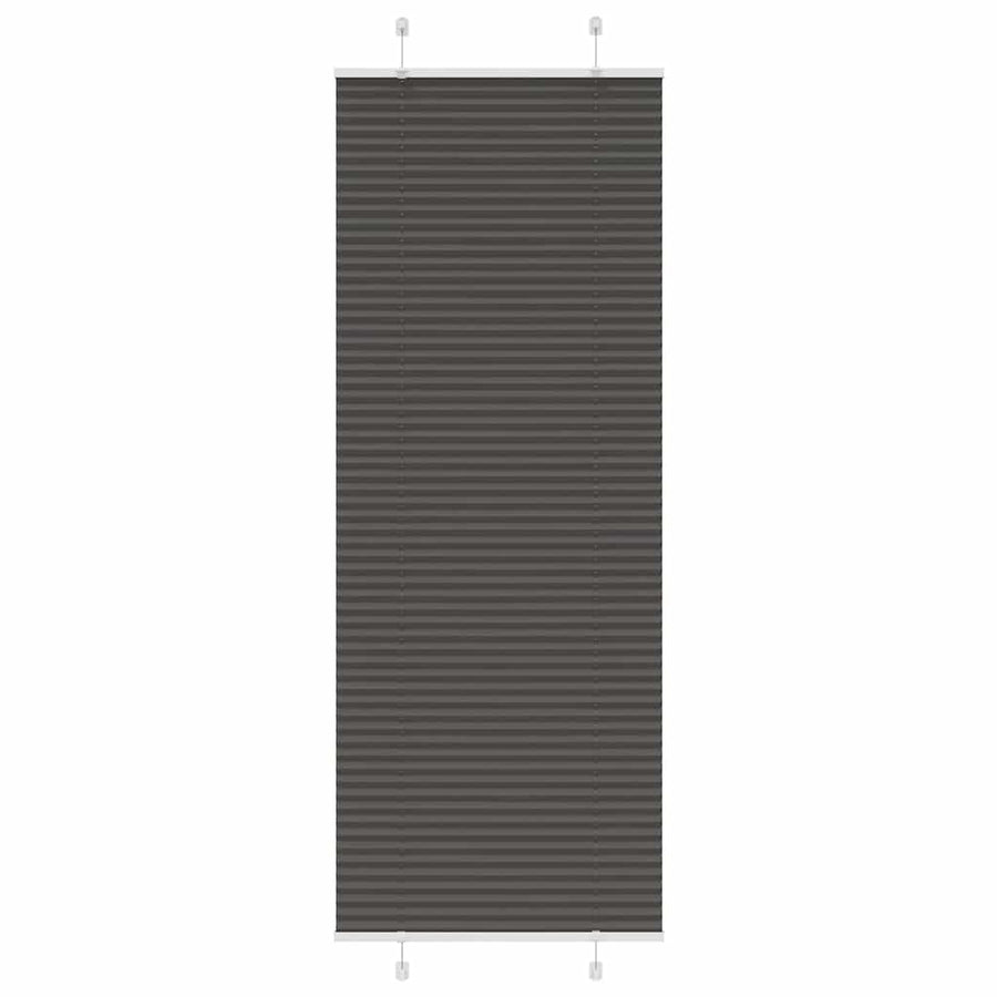 Plissé rolgordijn 70x200 cm stofbreedte 69,4 cm polyester zwart