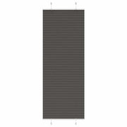 Pleated blind 75x200 cm fabric width 74.4 cm polyester black