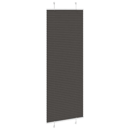 Plissé rolgordijn 75x200 cm stofbreedte 74,4 cm polyester zwart