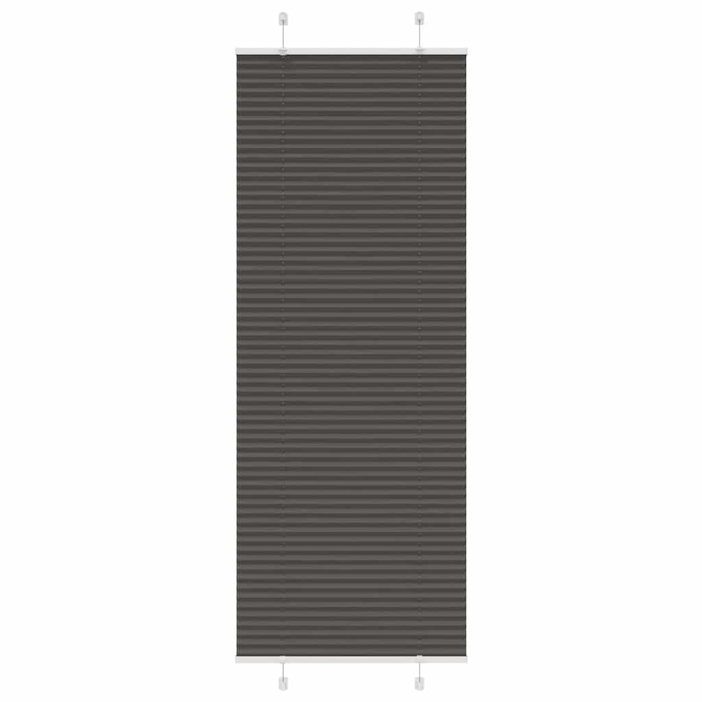 Plissé rolgordijn 80x200 cm stofbreedte 79,4 cm polyester zwart