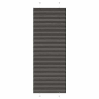 Plissé rolgordijn 80x200 cm stofbreedte 79,4 cm polyester zwart