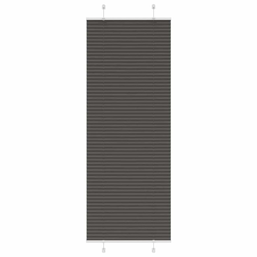 Plissé rolgordijn 80x200 cm stofbreedte 79,4 cm polyester zwart