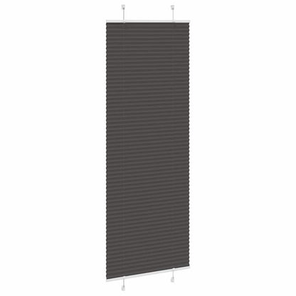Plissé rolgordijn 80x200 cm stofbreedte 79,4 cm polyester zwart