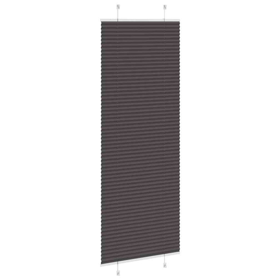 Plissé rolgordijn 80x200 cm stofbreedte 79,4 cm polyester zwart
