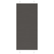 Pleated blind 90x200 cm fabric width 89.4 cm polyester black