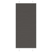 Plissé rolgordijn 95x200 cm zwart polyester