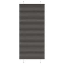 Plissé rolgordijn 95x200 cm stofbreedte 94,4 cm polyester zwart