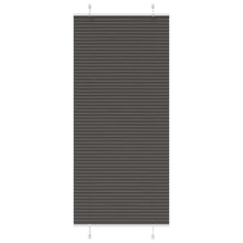 Plissé rolgordijn 100x200 cm stofbreedte 99,4cm polyester zwart