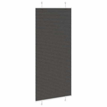 Plissé rolgordijn 100x200 cm stofbreedte 99,4cm polyester zwart